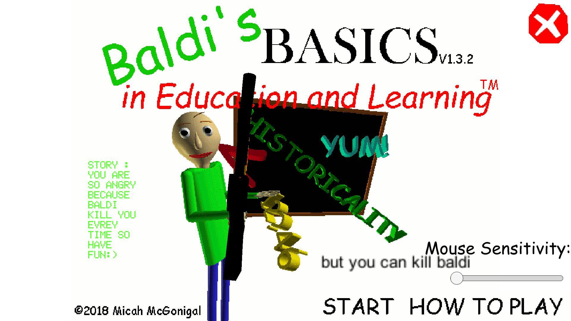 Baldi's But you can kill Baldi