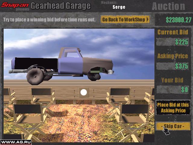 Gearhead Garage: The Virtual Mechanic gameplay visual