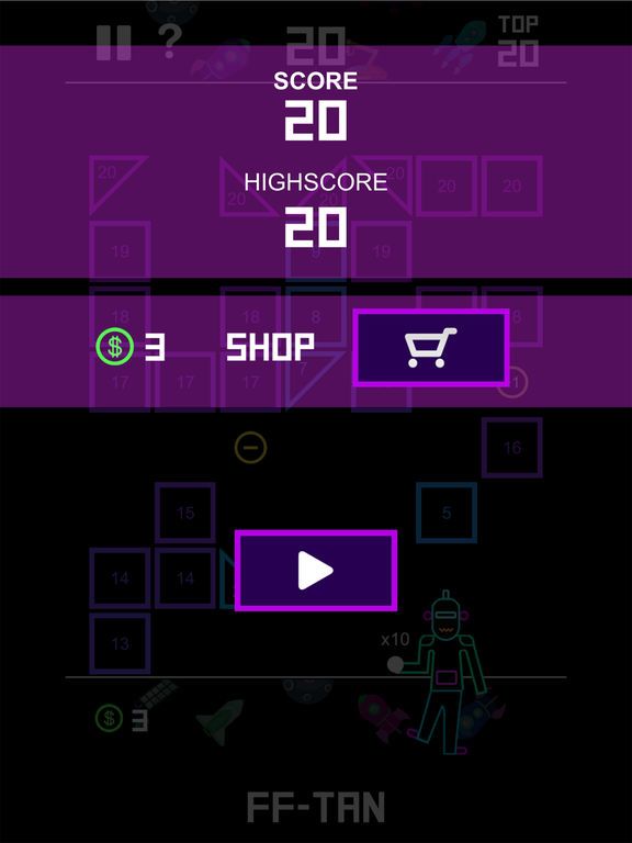 FFTAN - swipe brick break