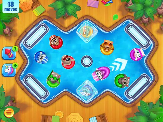 Talking Tom Pool gameplay visual