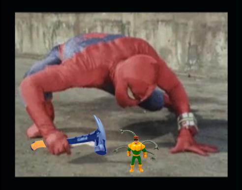Spider-Man Hitting Floor