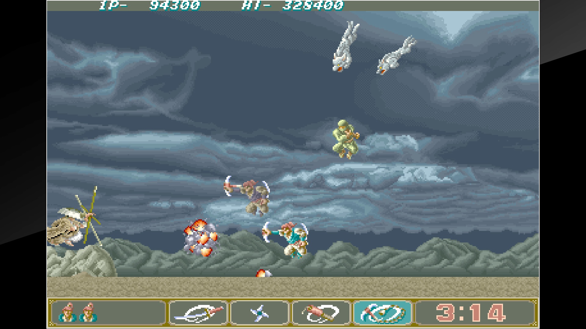 Arcade Archives Ninja Spirit gameplay visual