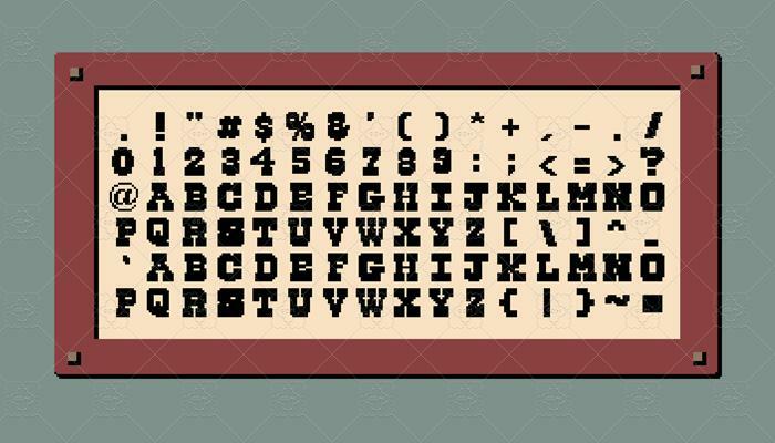 Cowboys Pixel Font