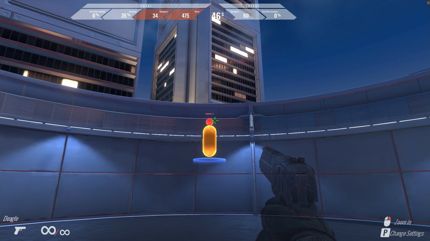 3D Aim Trainer gameplay visual