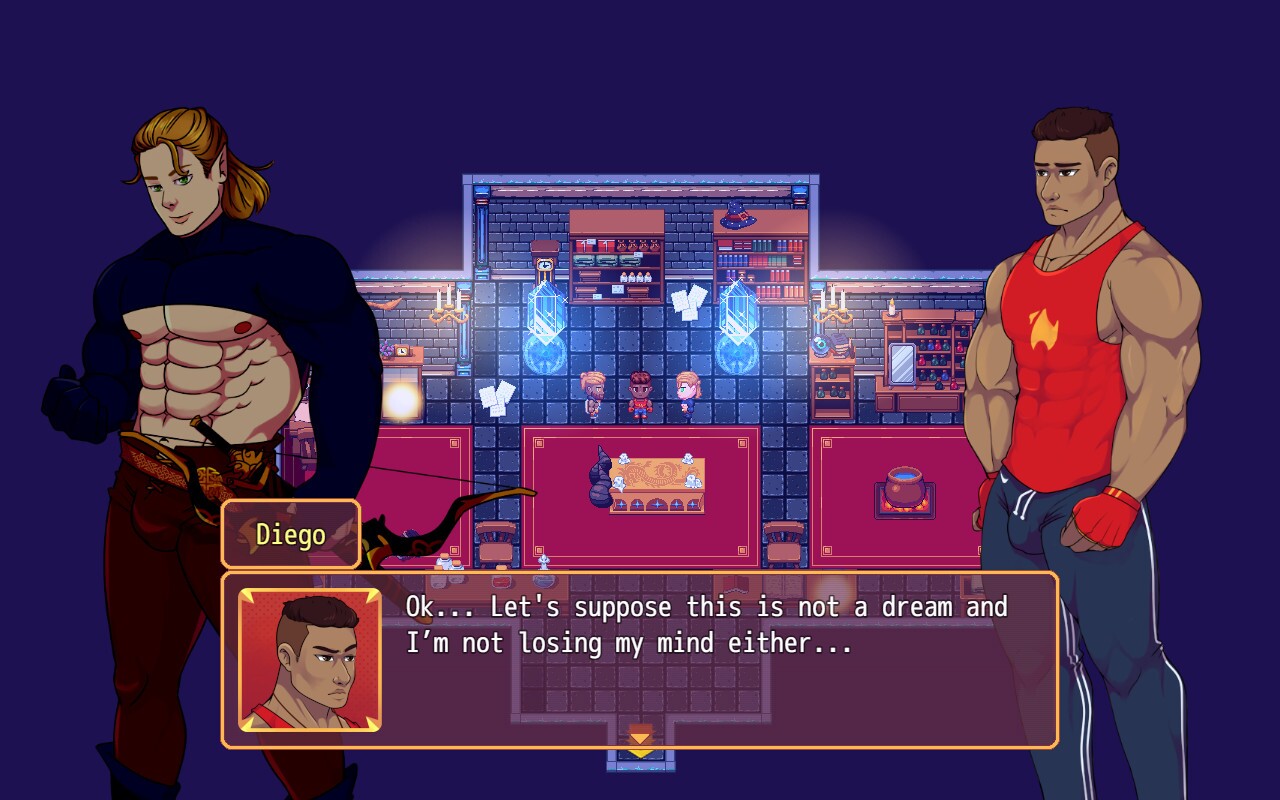 Burning Horns: A Bara Isekai JRPG