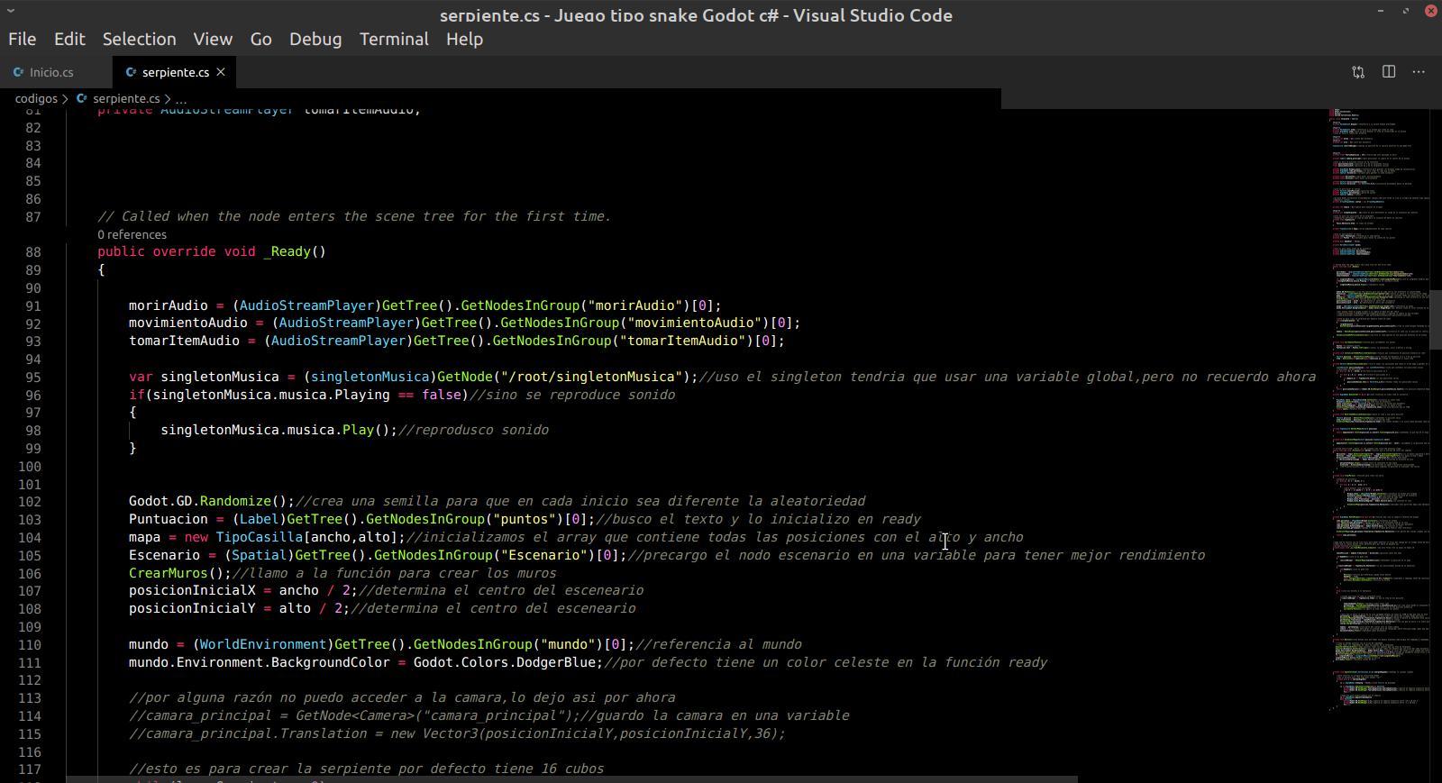 Godot Engine c# juego tipo Snake 3D