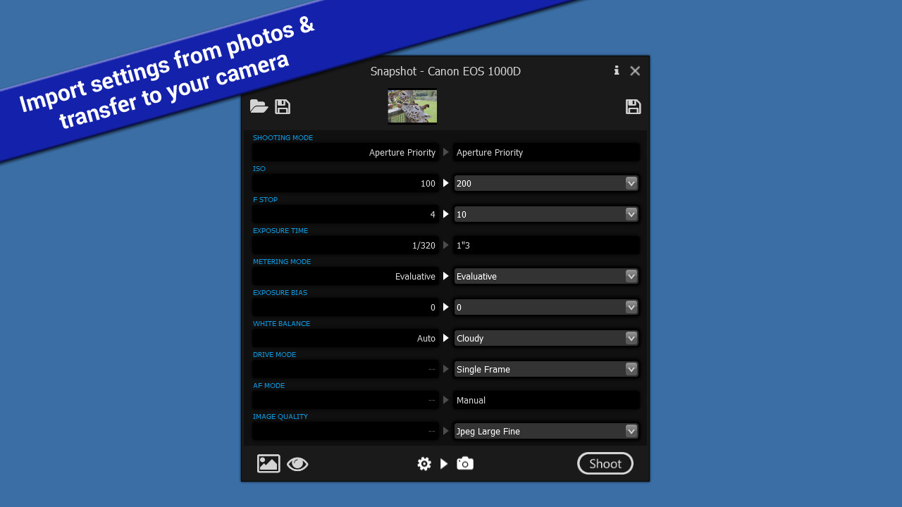 Snapshot - DSLR Camera Control