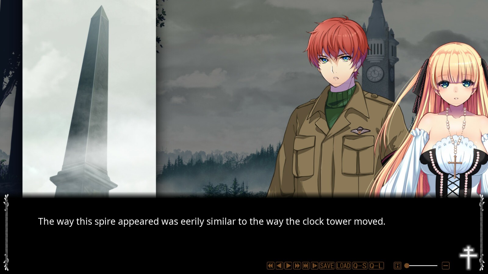 Jeanne at the Clock Tower