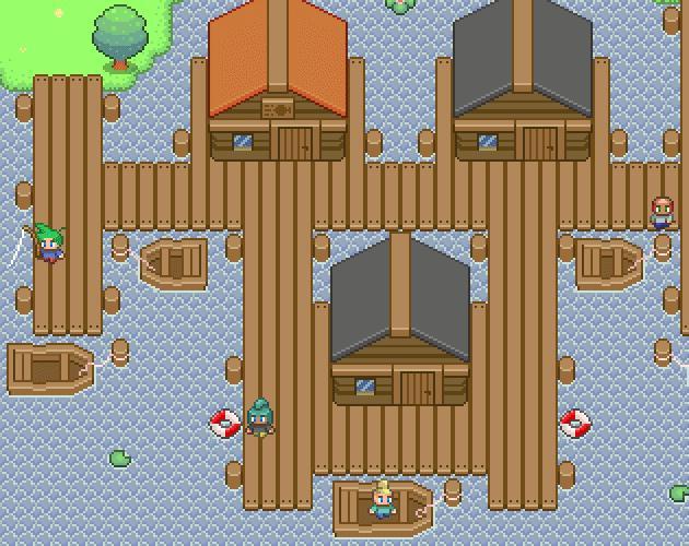 Cute RPG Harbor 16x16 retro tileset asset pack!