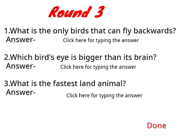 Animals Quiz
