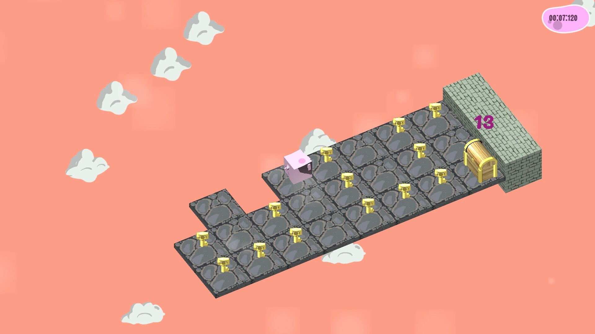 Cupig's Key Collectathon gameplay visual