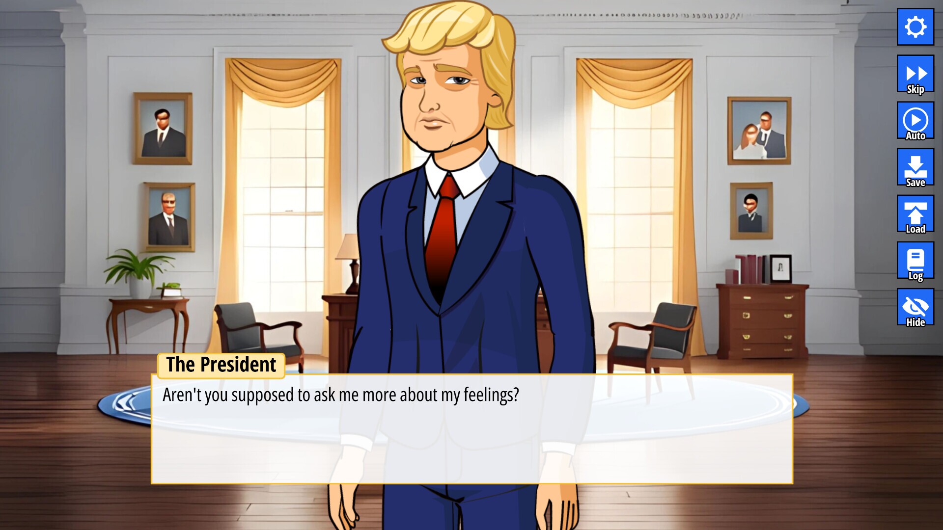 Presidential Psychologist gameplay visual