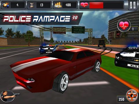 Police Rampage 3D (Car Racing & Shooting Game)