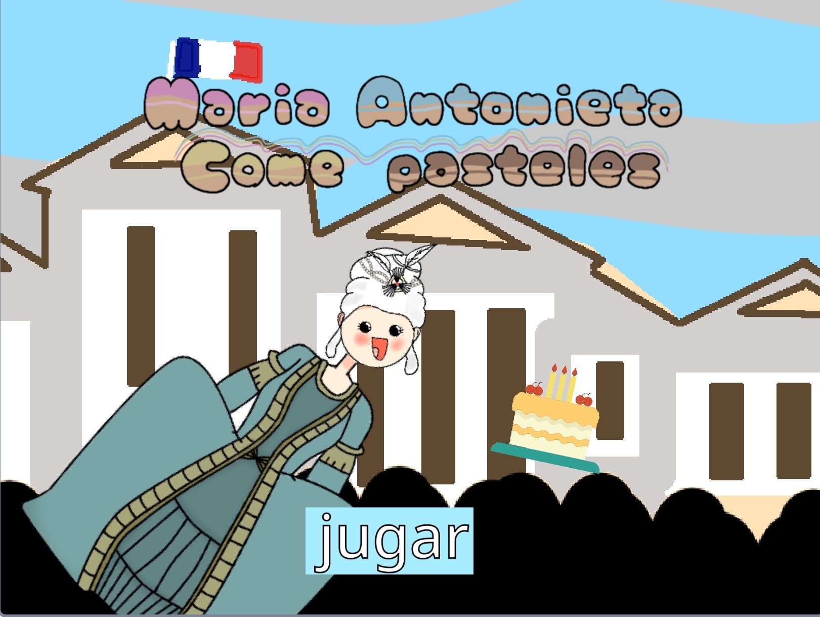 María Antonieta come pasteles