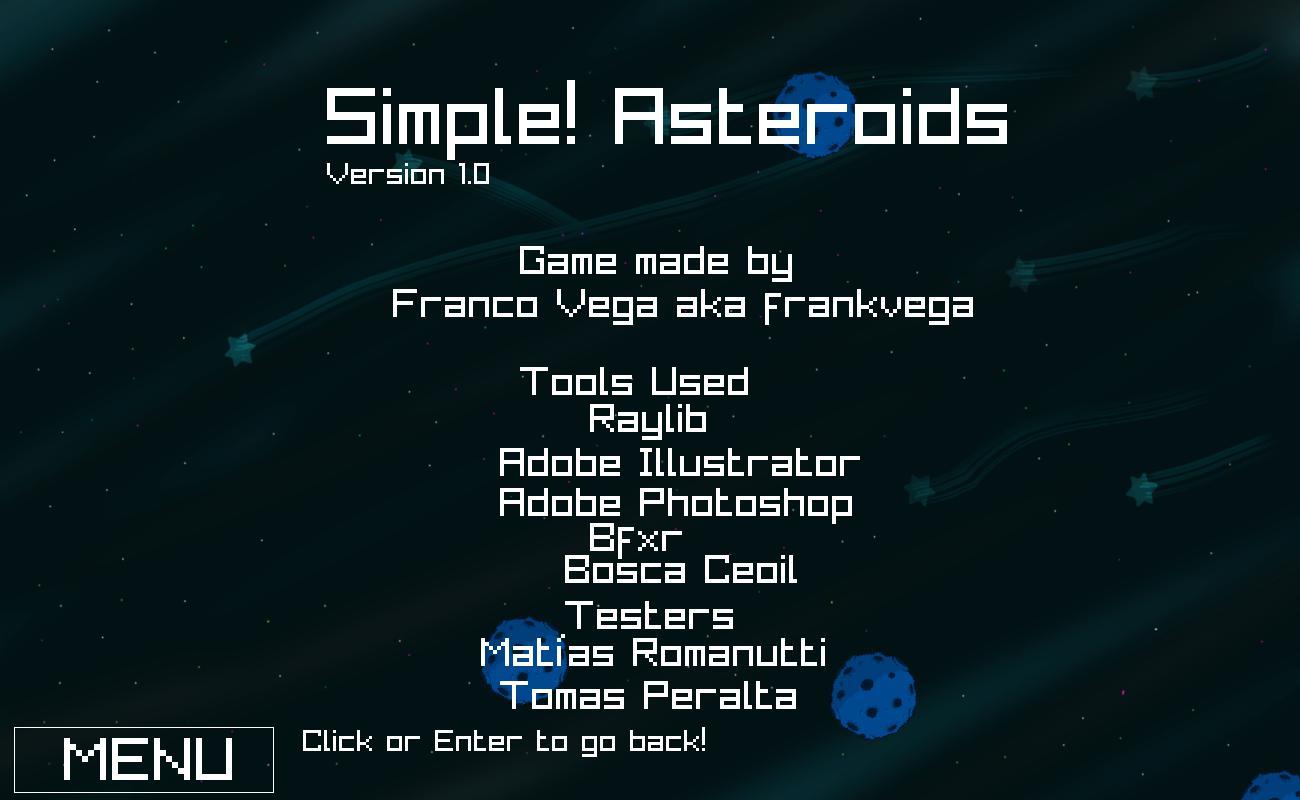 Simple! Asteroids