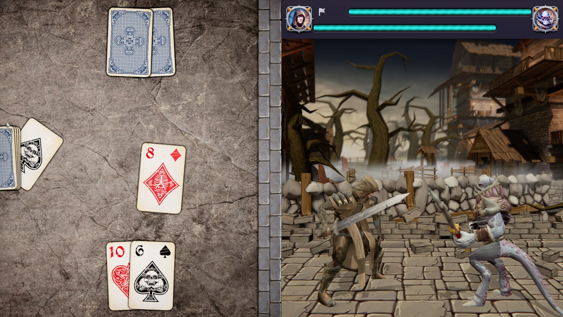 Grim Town: Battle Tales gameplay visual