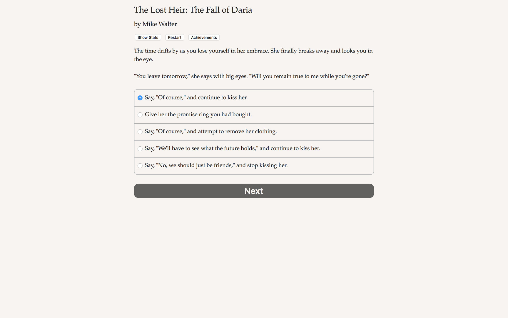 The Lost Heir: The Fall of Daria