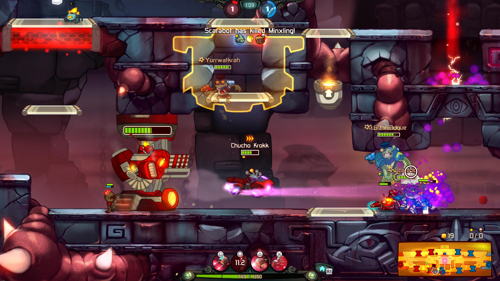 Пак последняя версия. Awesomenauts игра. Awesomenauts assemble. Awesomenauts похожие игры. Меню игры Awesomenauts.