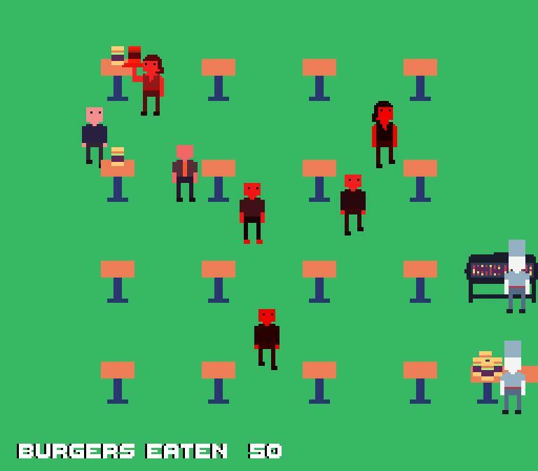 FINE TIME FOR A BURGER