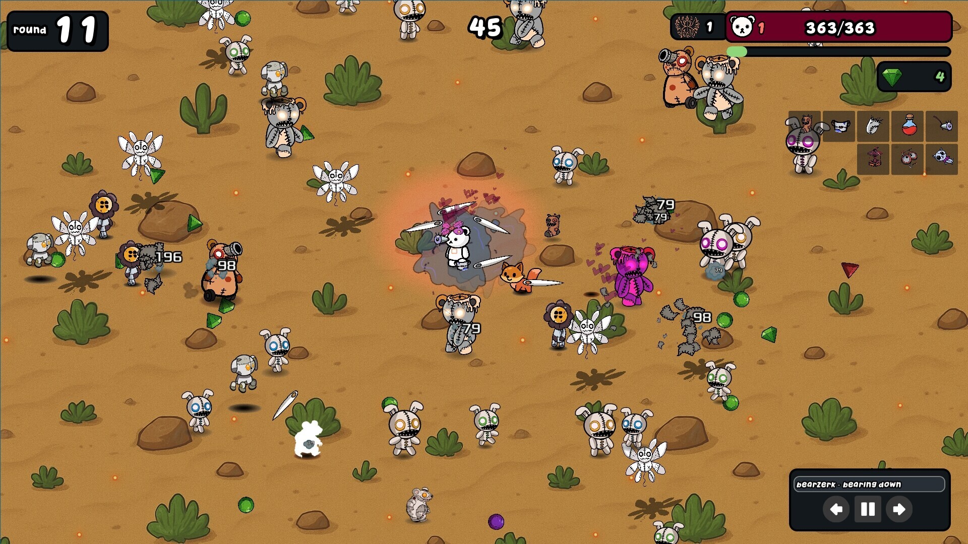 Bearzerk gameplay visual