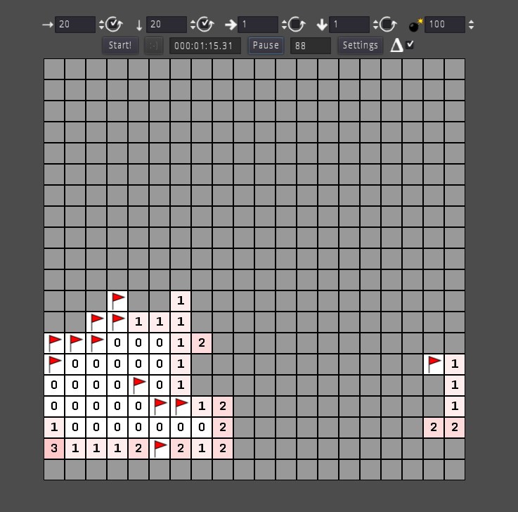 4D Minesweeper gameplay visual