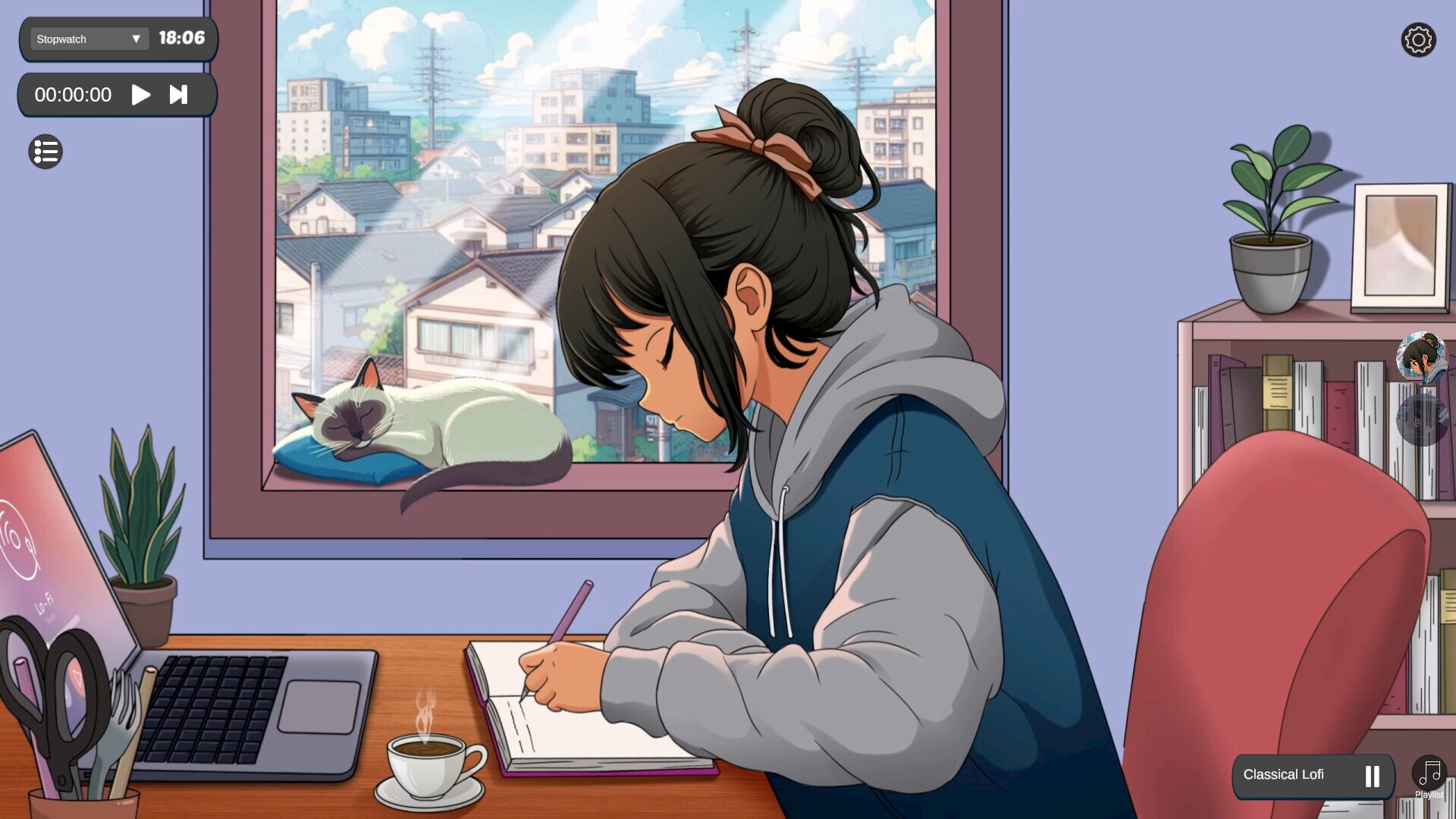 Study With Me: Lofi Vibes gameplay visual