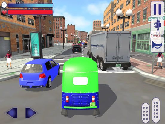 Tuk Tuk Auto Rickshaw Taxi Driver 3D Simulator: Crazy Driving in City Rush