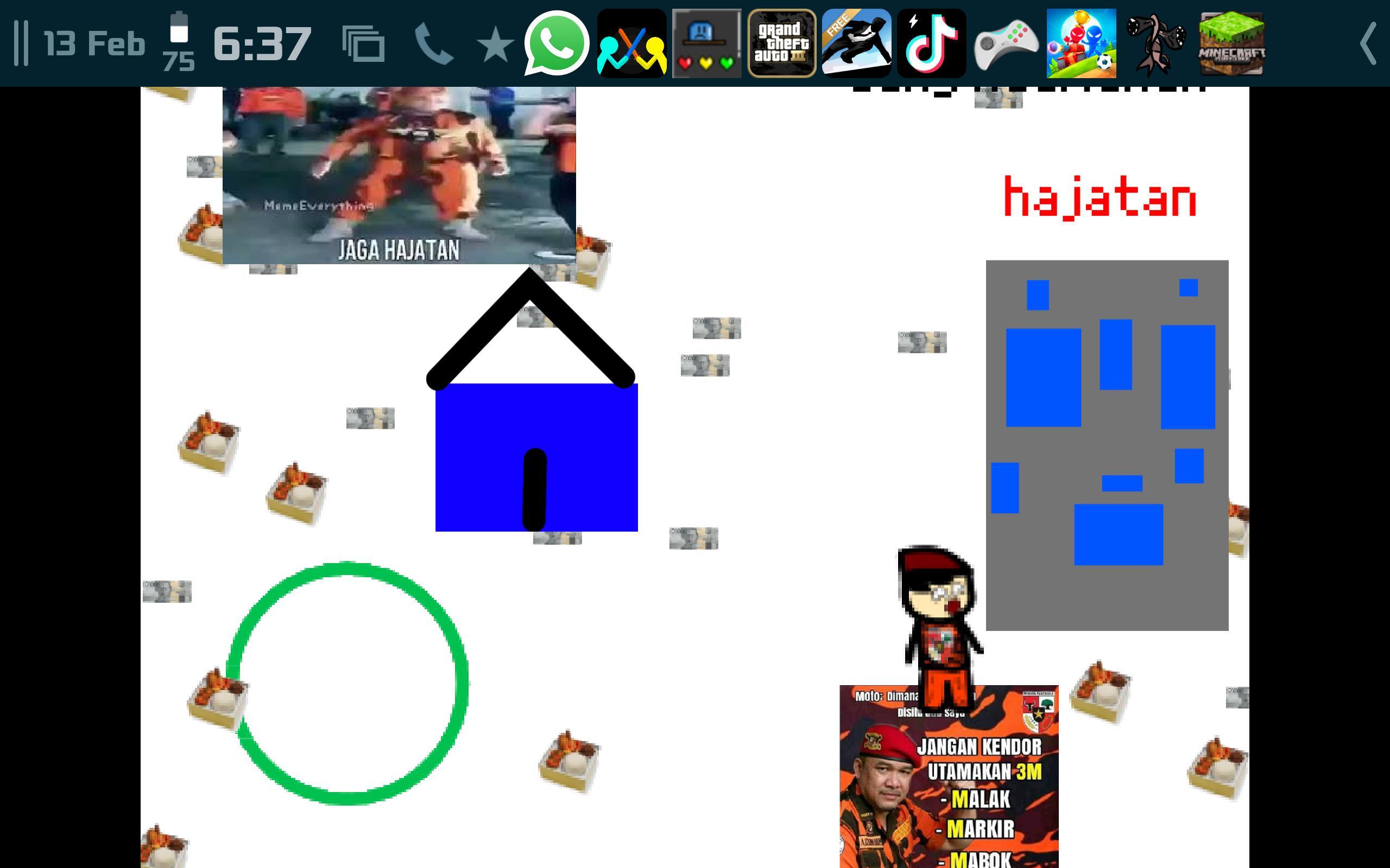 Pemuda Pancasila mencari nasi kotak