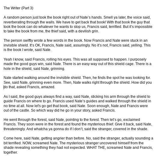The Writer (Part 3)