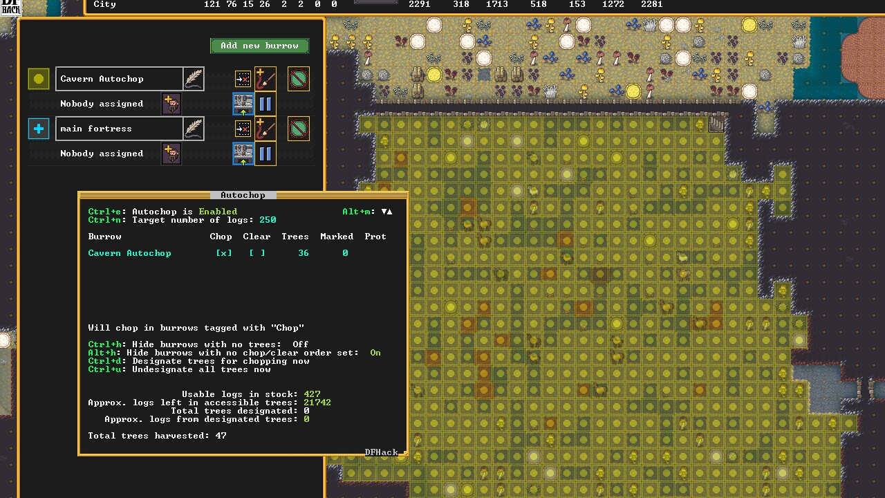 DFHack - Dwarf Fortress Modding Engine gameplay visual