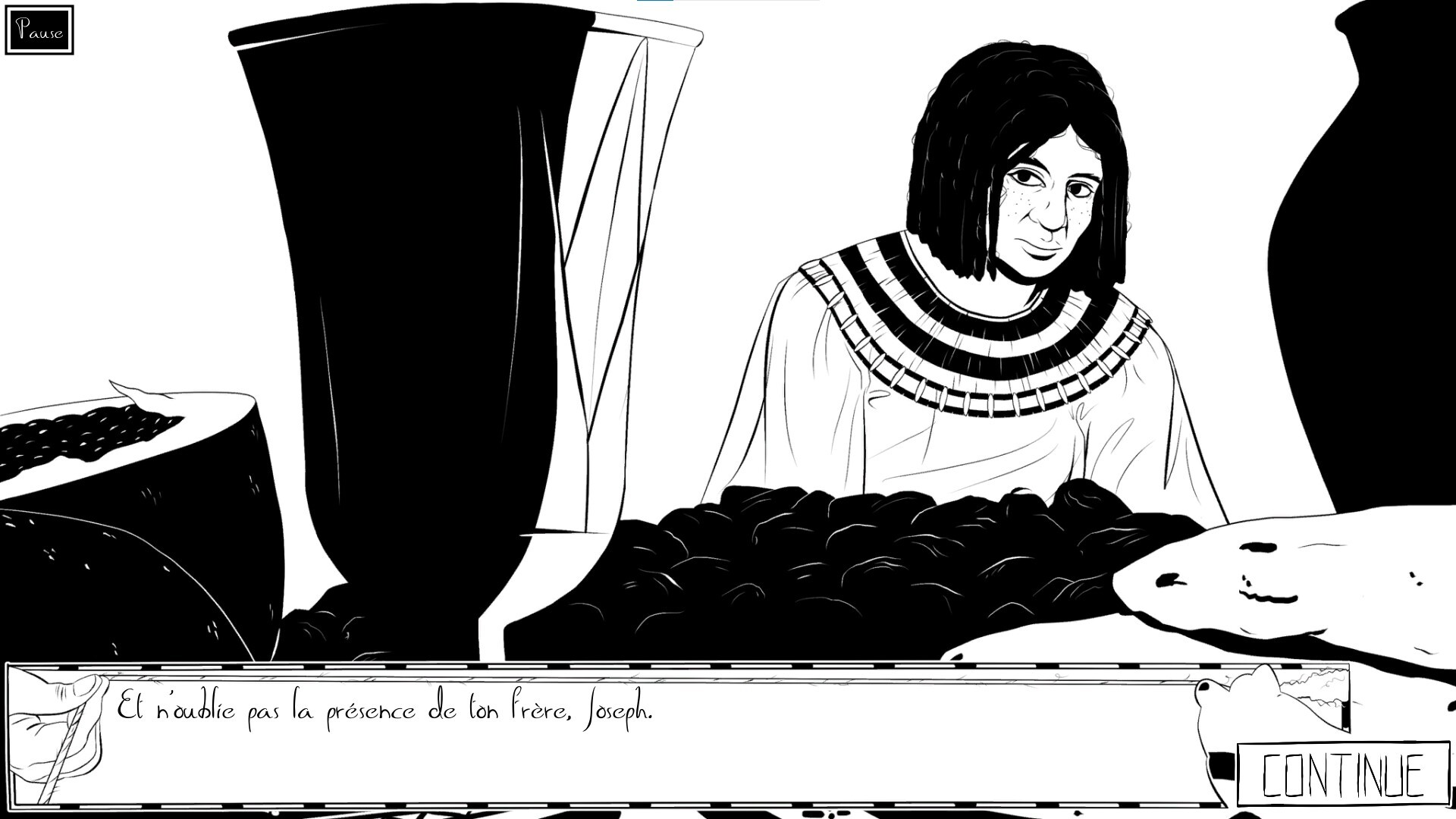 Il demeure entre ses épaules