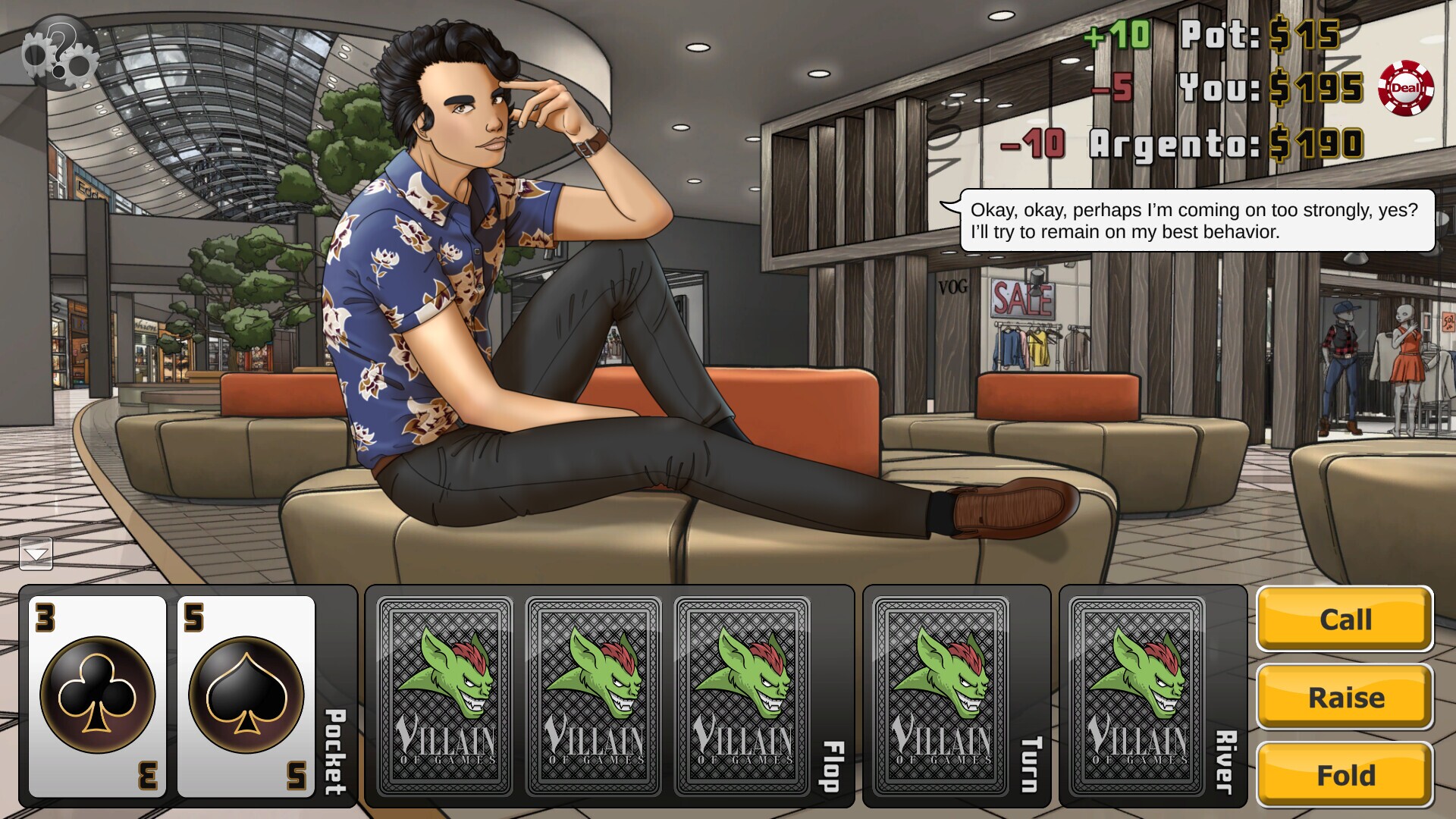 Fashion Holiday: A Game of Texas Hold 'Em screenshot