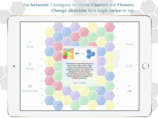 Hexic - the original game gameplay visual