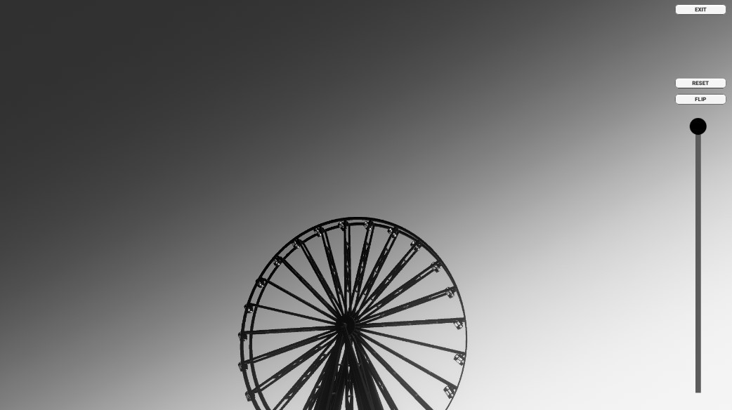 Minimal Ferris Wheel Simulation
