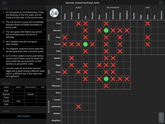 Hard Penny Dell Logic Puzzles
