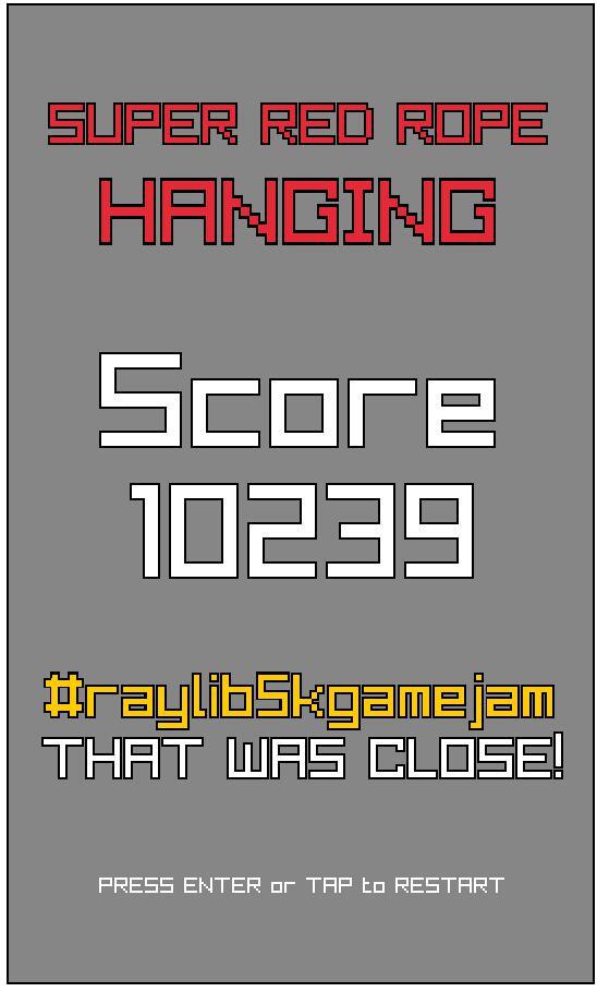 Super Red Rope Hanging