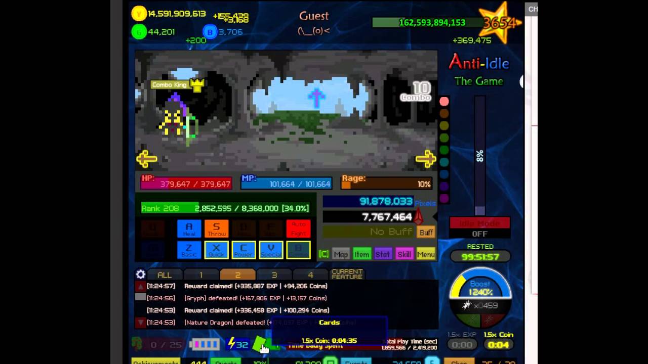 Anti-Idle: The Game gameplay visual