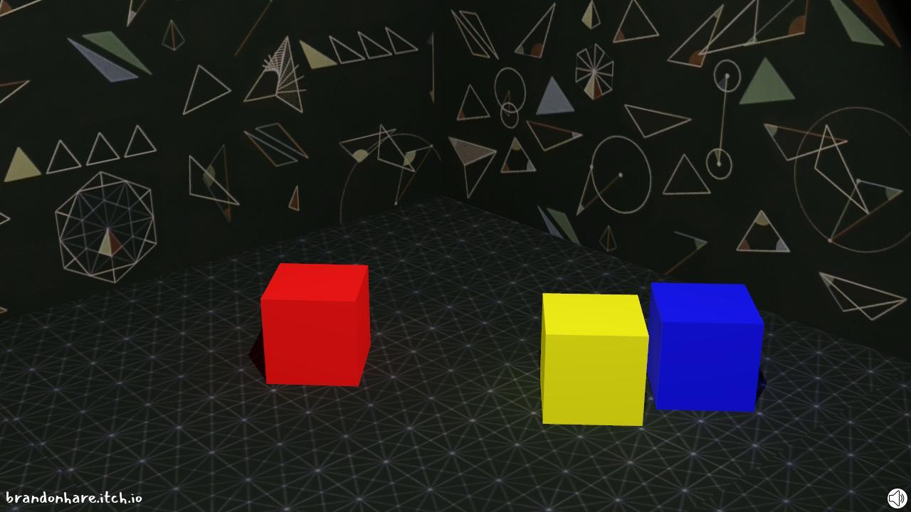 cubes on the floor