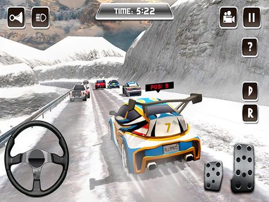 Snow Hill Climb Car Racing