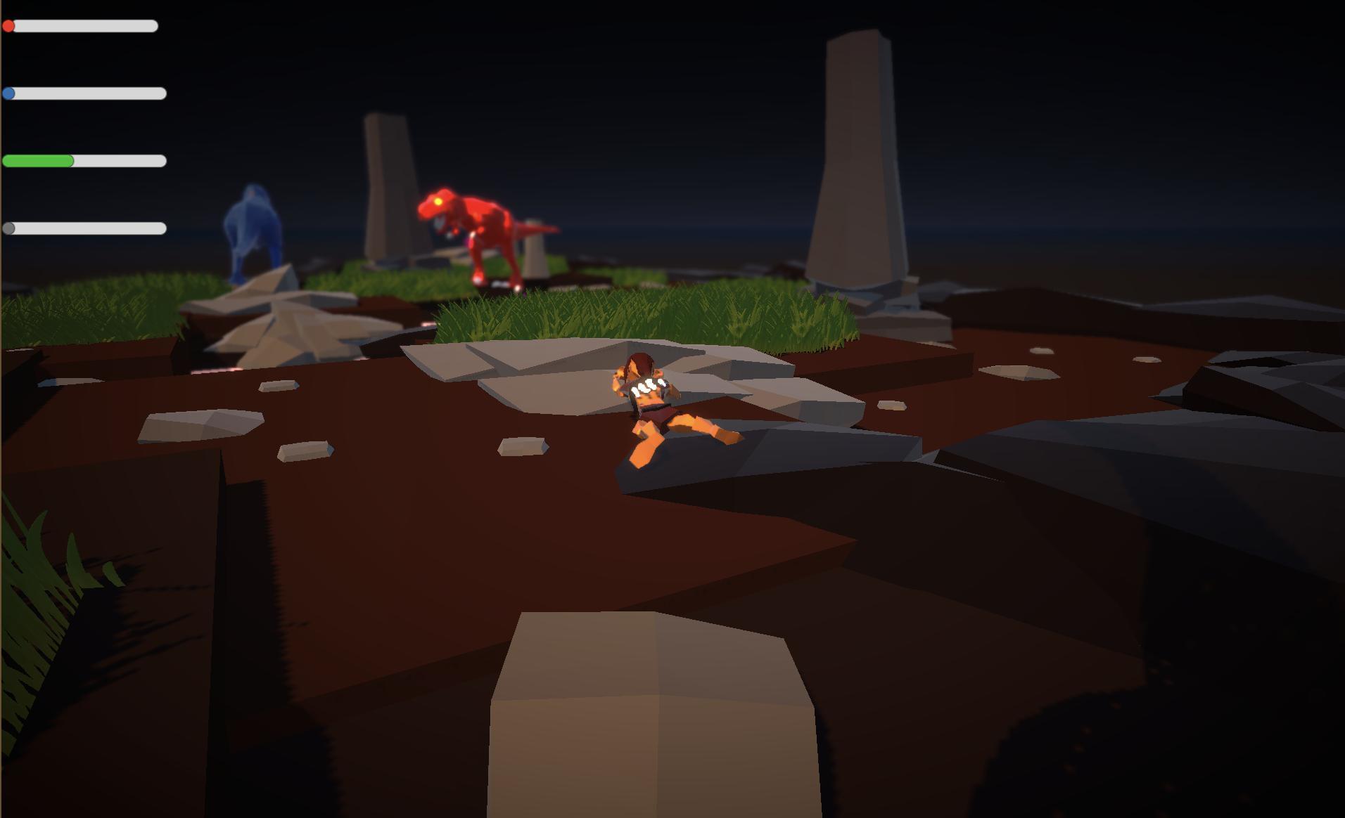 Looting breakfast from a T-rex