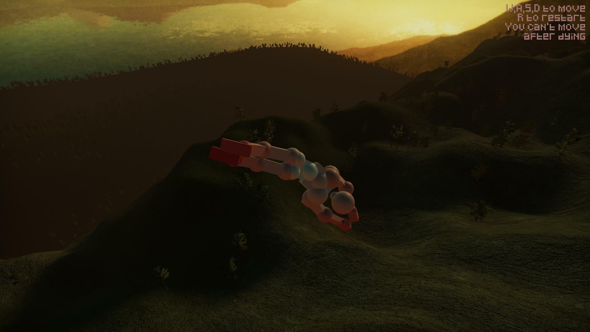 Fall off a mountain and die