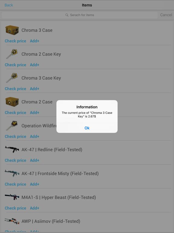 App for STEAM Community Market