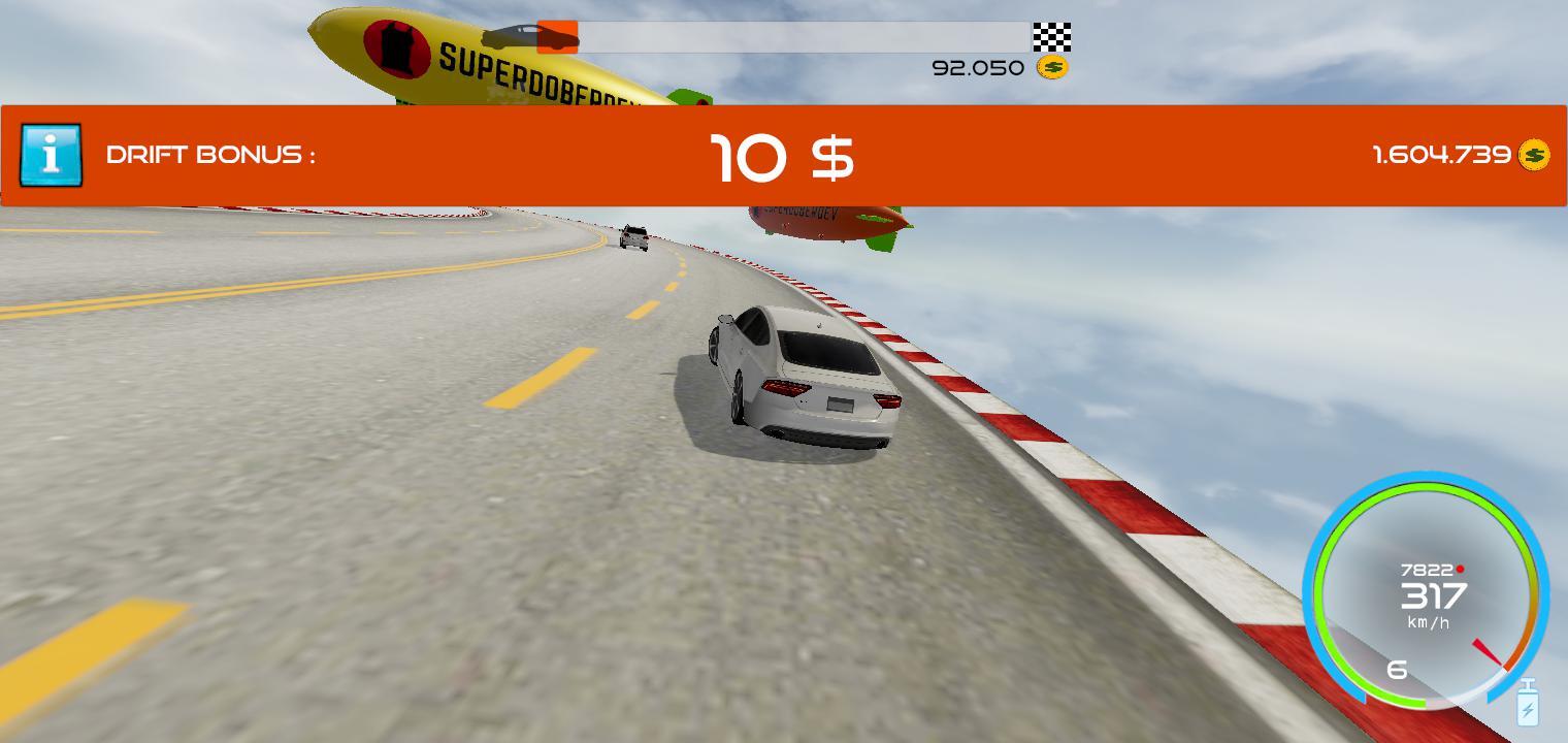 Race among the clouds