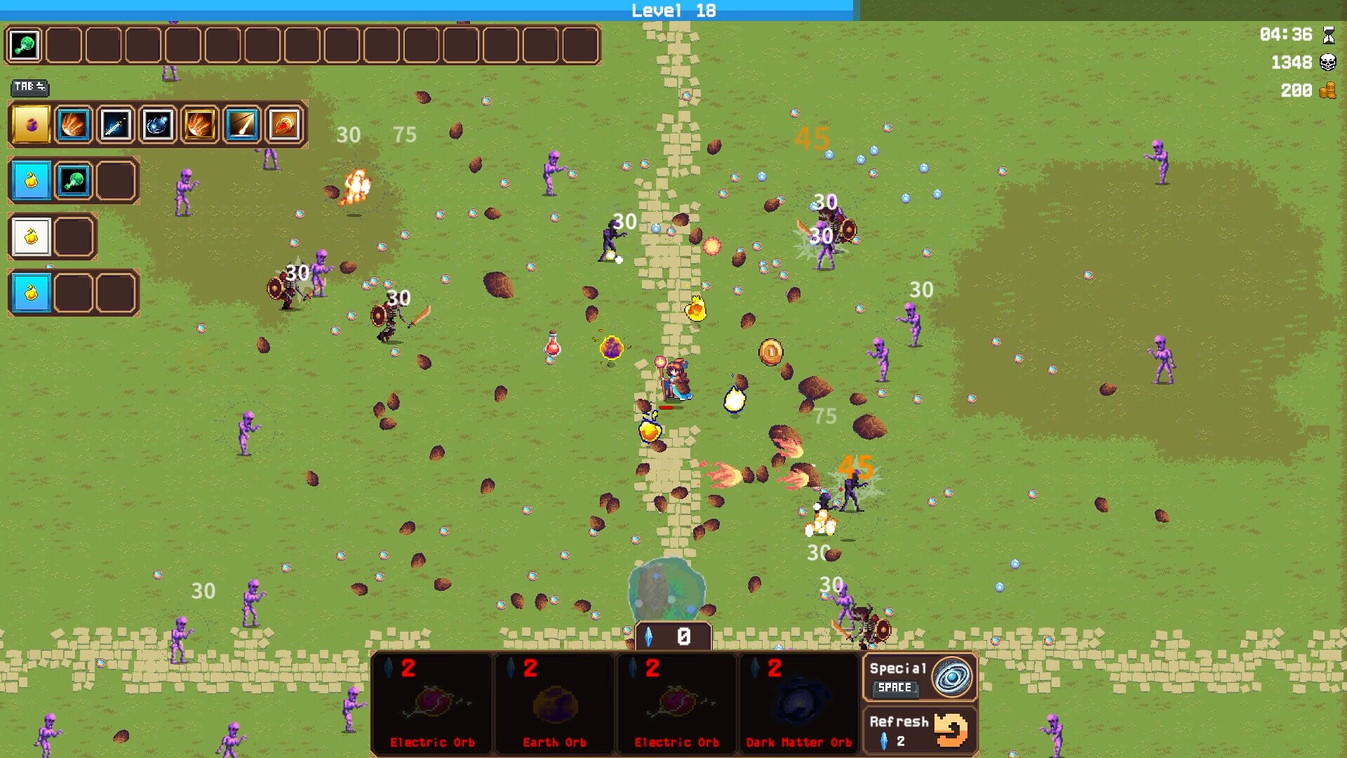 Orbcraft Survivors gameplay visual