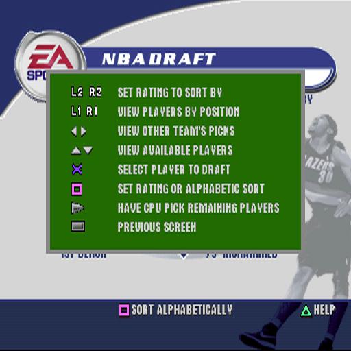 NBA Live 2002 gameplay visual
