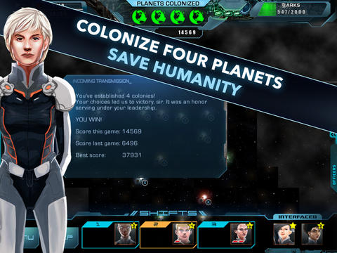 Shifts: A survival strategy game in space
