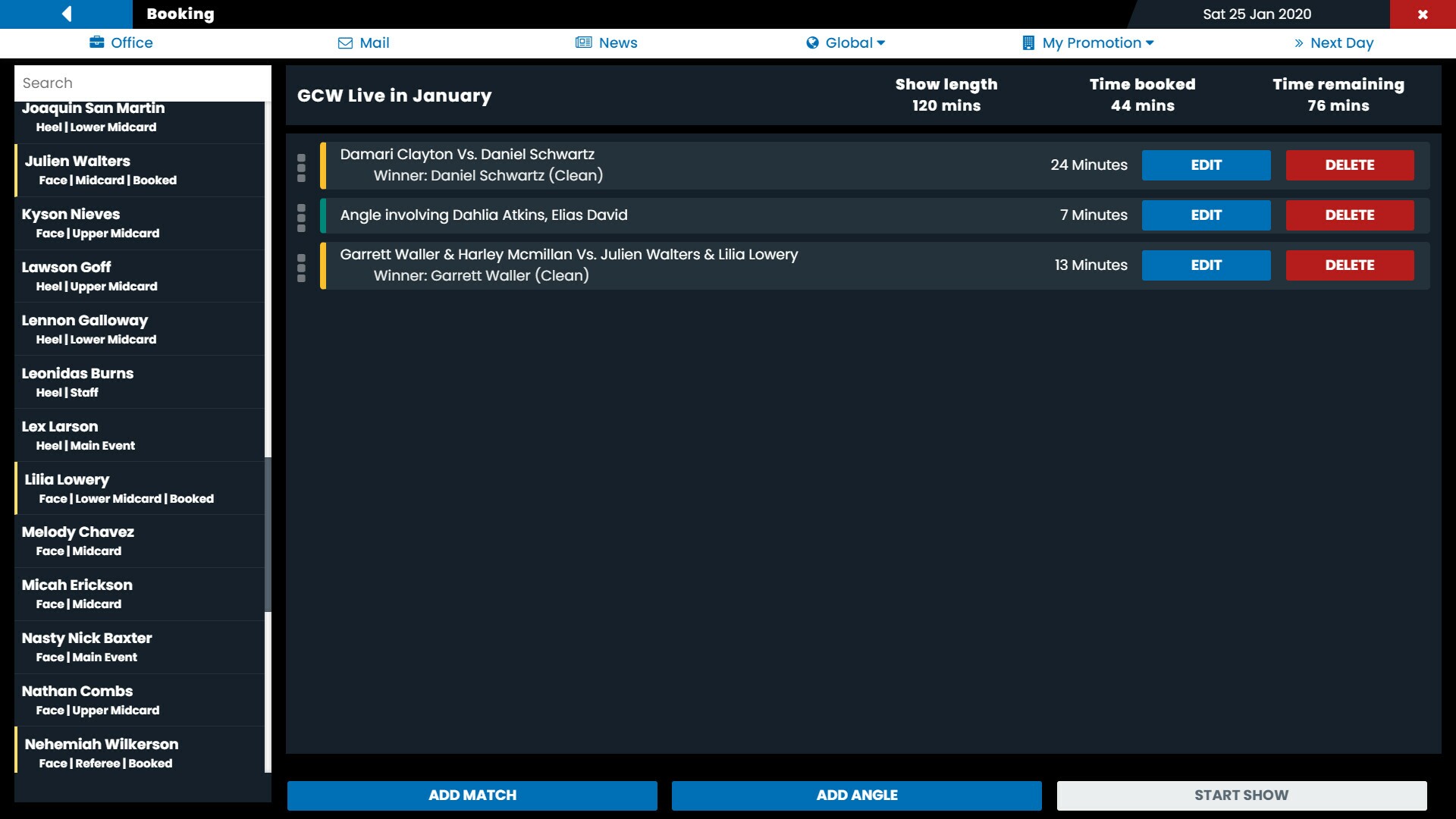 Pro Wrestling Simulator