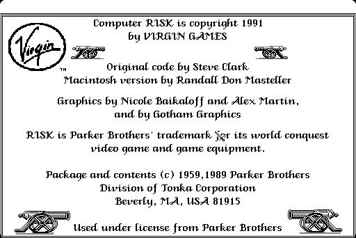 The Computer Edition of Risk: The World Conquest Game