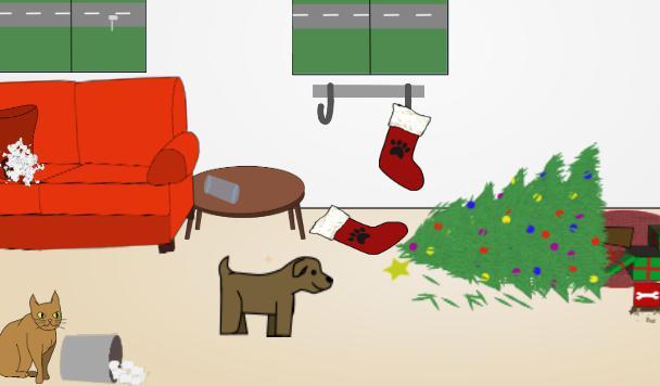 The humans are home!