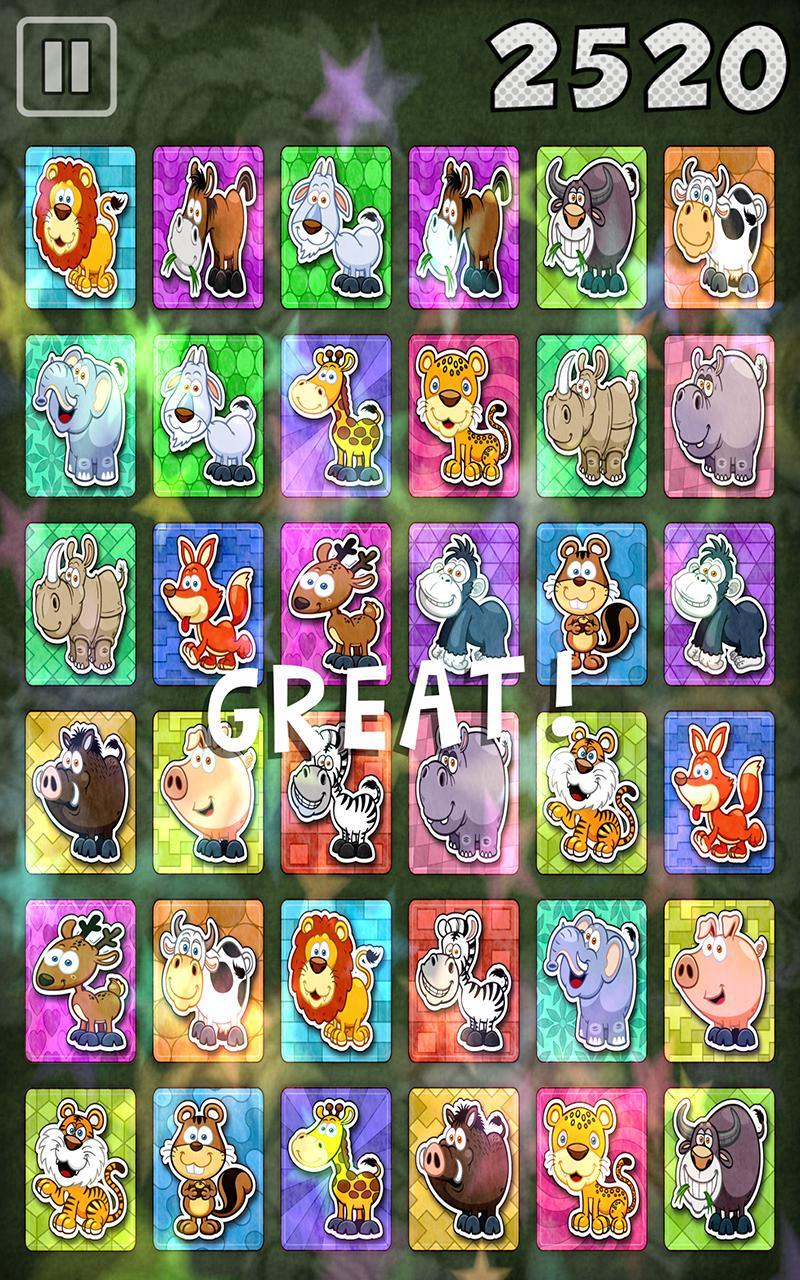 Memory Match Animals